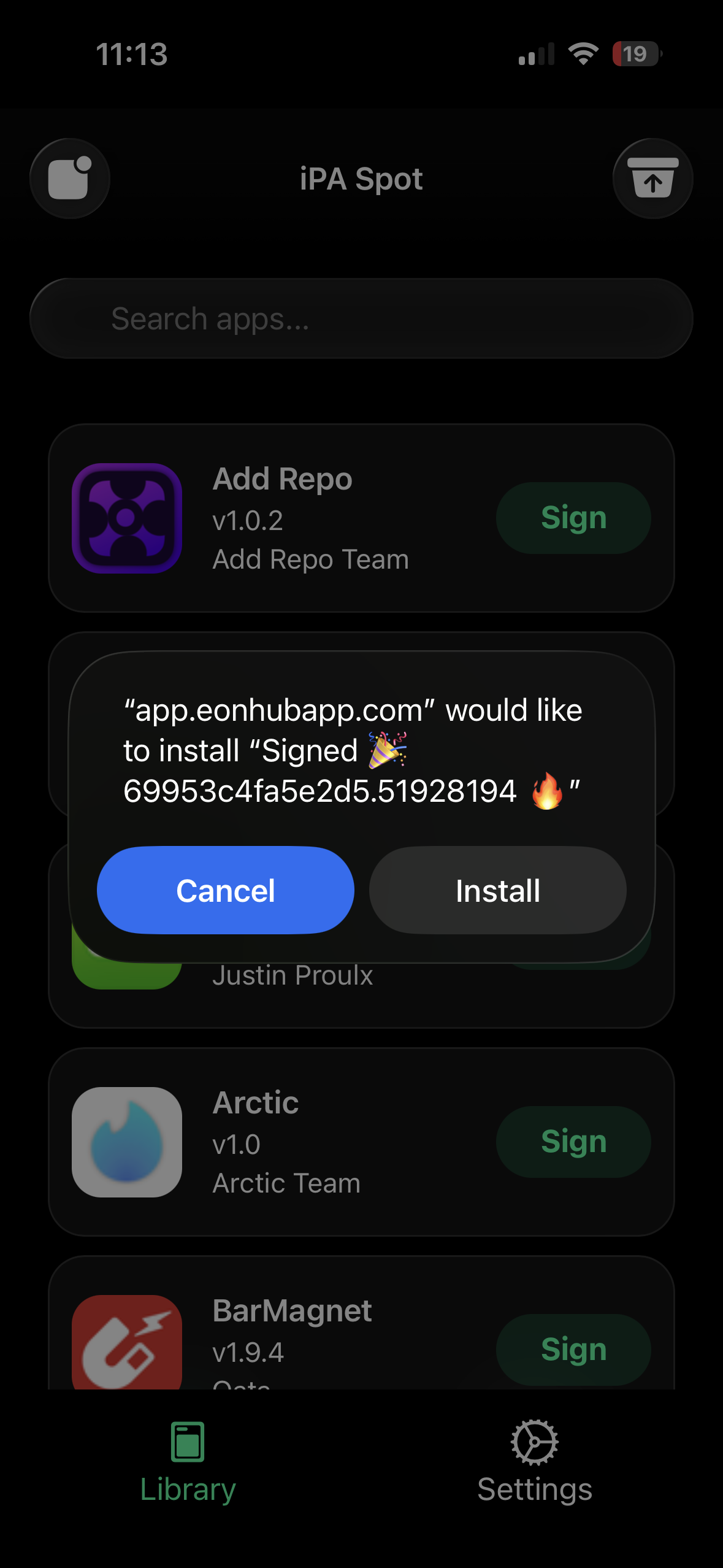 EonHub Screenshot